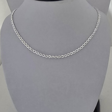 Load image into Gallery viewer, Sterling Silver 45cm Necklace with 5cm Extension Oval Link Chain (925C012)