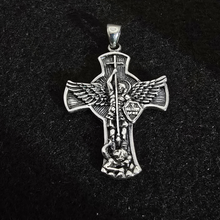 Load image into Gallery viewer, 925 Sterling Silver Pendant St Michael (925P073)