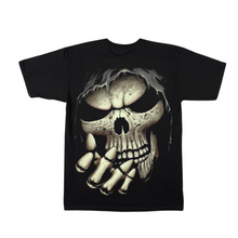 Load image into Gallery viewer, Skull Hood Short Sleeve T-shirt (TS0041)