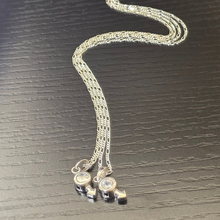 Load image into Gallery viewer, 925 Set Sterling Silver Couple Necklace Male Symbol, Two Necklaces (925SETPC043)