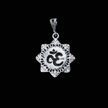 Load image into Gallery viewer, 925 Sterling Silver Pendant Om (925P049)