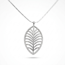 Load image into Gallery viewer, 925 Sterling Silver Necklace - 3D Leaf Pendant With 40cm Snake chain (925SETPC037)
