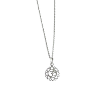 Load image into Gallery viewer, Om Pendant Necklace - 925 Sterling Silver - 50cm Chain (925SETPC004)