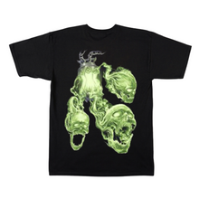 Load image into Gallery viewer, Green Skull Spirit Short Sleeve T-shirt (TS0044)