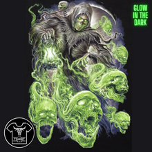 Load image into Gallery viewer, Green Skull Spirit Short Sleeve T-shirt (TS0044)
