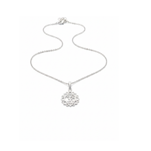 Load image into Gallery viewer, Om Pendant Necklace - 925 Sterling Silver - 50cm Chain (925SETPC004)