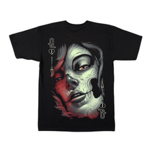 Load image into Gallery viewer, Queen of Skulls Short Sleeve T-shirt (TS0045)