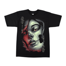 Load image into Gallery viewer, Queen of Skulls Short Sleeve T-shirt (TS0045)