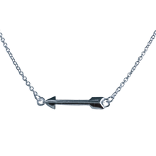 Load image into Gallery viewer, 925 Sterling Silver Horizontal Arrow Necklace (925SETPC015)