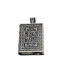 Load image into Gallery viewer, 925 Sterling Silver Pendant Prayer Container with Bottom Opening (925P086)