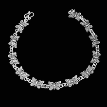 Load image into Gallery viewer, Butterfly links 925 Sterling Silver Bracelet (925BRAC012)