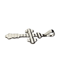 Load image into Gallery viewer, 925 Sterling Silver 3D Cross Pendant 4.2 cm × 2.5 cm (925P097)