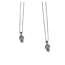 Load image into Gallery viewer, 925 Set Sterling Silver Couple Necklace Female Symbol, Two Necklaces (925SETPC042)