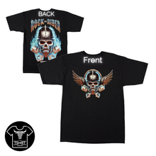 Load image into Gallery viewer, Skull Blue Rock Rider Short Sleeve T-shirts (TS004)