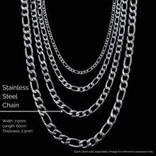 Load image into Gallery viewer, Stainless Steel Chain - Thick Curb Chain (SSC004) Figaro Link