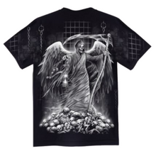 Load image into Gallery viewer, Silver Grim Reaper Short Sleeve T-shirt (TS0050)