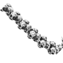 Load image into Gallery viewer, Triple Skull Necklace Stainless Steel Chain Heavy Duty (SSC014)