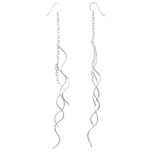 Load image into Gallery viewer, 925 Sterling Silver Long Drop Earrings (925ER027)