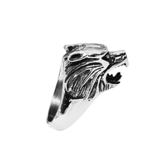 Load image into Gallery viewer, High grade Stainless Steel Ring Wolf’s Head (SSR007)
