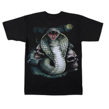 Load image into Gallery viewer, Cobra Skull Short Sleeve T-shirt (TS0053)
