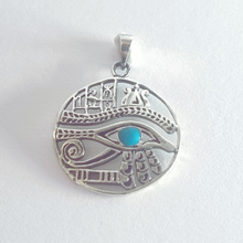 Load image into Gallery viewer, 925 Sterling Silver Pendant Antient Egyptian Symbol Eye of Ra (925P047)