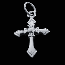 Load image into Gallery viewer, Ancient Cross with Maltese ornament 925 Silver Pendant (925P040)