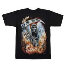 Load image into Gallery viewer, Flame Grim Reaper Short Sleeve T-shirt (TS0055)