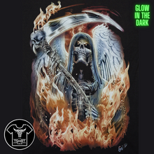 Load image into Gallery viewer, Flame Grim Reaper Short Sleeve T-shirt (TS0055)