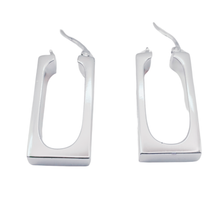 Load image into Gallery viewer, Rectangle shape 925 Sterling Silver Earrings (925ER010)