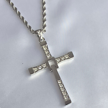 Load image into Gallery viewer, High grade stainless steel set twisted chain and cross (SSSETPC001 )
