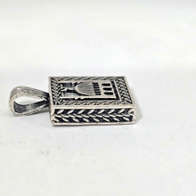 Load image into Gallery viewer, 925 Sterling Silver Pendant Prayer Container with Sealed Protection Prayer (925P085)