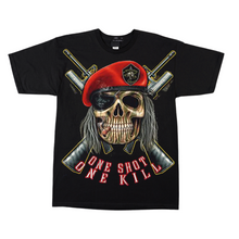 Load image into Gallery viewer, Skull Cigar Short Sleeve T-shirt (TS0056)