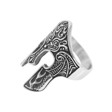 Load image into Gallery viewer, High grade Stainless Steel Ring Roman Helmet design (SSR008)