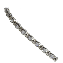 Load image into Gallery viewer, 925 Sterling Silver Necklace with 2.8mm Crystal Beads (925C023)