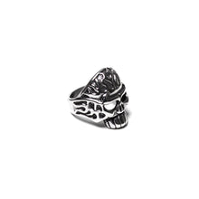 Load image into Gallery viewer, Skull Stainless Bikers Steel Ring ( SSR003)