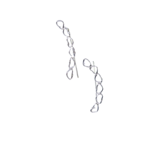 Load image into Gallery viewer, 925 Sterling Silver Heart Link Earrings (925ER048)