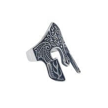 Load image into Gallery viewer, High grade Stainless Steel Ring Roman Helmet design (SSR008)