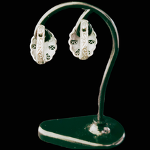 Load image into Gallery viewer, Huggies Type 925 Sterling Silver Earrings filigree, laser cut (925ER011)