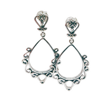 Load image into Gallery viewer, Gipsy design 925 Sterling Silver Earrings (925ER001)