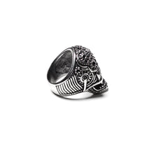 Load image into Gallery viewer, Skull Stainless Steel Bikers Ring 2 ( SSR005)