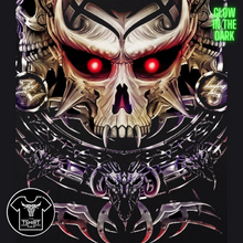 Load image into Gallery viewer, Skull Tribal Red Eyes Short Sleeve T-shirt (TS0062)