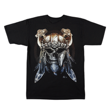 Load image into Gallery viewer, Viking Skull Short Sleeve T-shirt (TS0063)