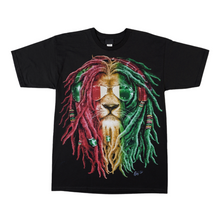 Load image into Gallery viewer, Rasta Lion Short Sleeve T-shirt (TS0064)