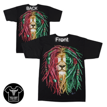 Load image into Gallery viewer, Rasta Lion Short Sleeve T-shirt (TS0064)