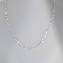 Load image into Gallery viewer, 925 Sterling Silver Ladies Chain - Frosted Finish, 40cm + 5cm Extension (925C008)