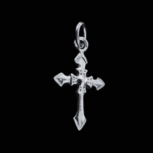Load image into Gallery viewer, Ancient Cross with Maltese ornament 925 Silver Pendant (925P040)