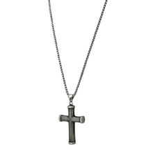 Load image into Gallery viewer, High Grade Stainless Steel Cross Pendant and Rope Link Chain Set (SSSETPC029)