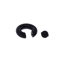 Load image into Gallery viewer, Full Closure Bar 10mm 316L Grade Surgical Steel PA Piercing Black Color (BPPAFCB103)