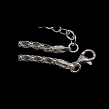 Load image into Gallery viewer, 925 Sterling Silver Necklace with 2.8mm Crystal Beads, 40cm + 5cm Extension (925C024)