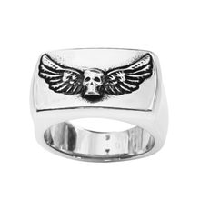 Load image into Gallery viewer, High grade Stainless Steel Ring Scull with Wings (SSR012)